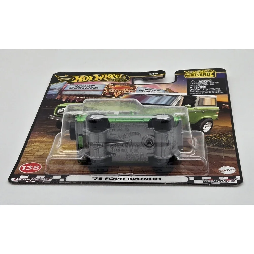 Hot Wheels Premium‎ Boulevard 2025 '75 Ford Bronco Green Diecast Metal SUV New